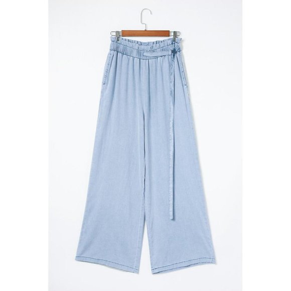 Azura Exchange High Waist Wide Leg Tencel Jeans - Picture 4 of 9